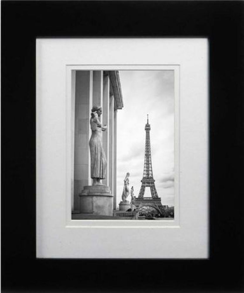 Mainstays Museum 16X20 Matted to 8X10 Wood Picture Frames, White