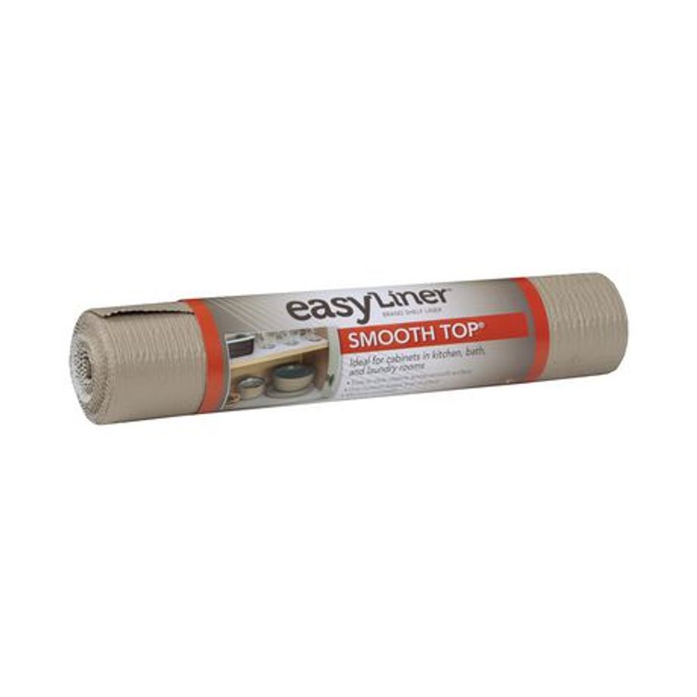 Duck Brand Easy Liner Select Grip 12 x 10' Shelf Liner (6-pack) | Light Grey