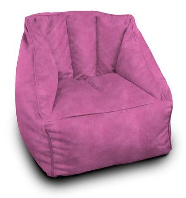 Mainstays Lounge & Co Mini Micromink Bean Filled Valley Chair Pink Pink #