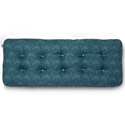 Duck Covers Water-Resistant Indoor/Outdoor Bench Cushion, 42 X 18 X 5 Inch, Blue Oasis Palm Blue Oasis Palm