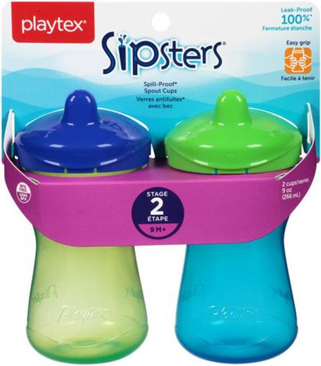 Playtex Sipsters Stage 2 Paw Patrol Girls Spoutless Sippy Cup, 10 Oz