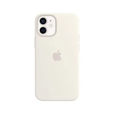 Apple Silicone Case With Magsafe (For Iphone 12 Mini) White