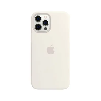 Apple Silicone Case With Magsafe (For Iphone 12 Pro Max) White