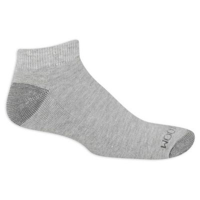 Fruit Of The Loom Men's Dual Defense Low Cut Socks 6 Pairs Grey 6-12
