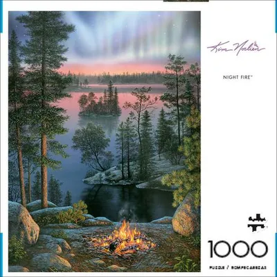 Buffalo Games - Kim Norlien - Night Fire - 1000 Piece Jigsaw Puzzle Multicolor