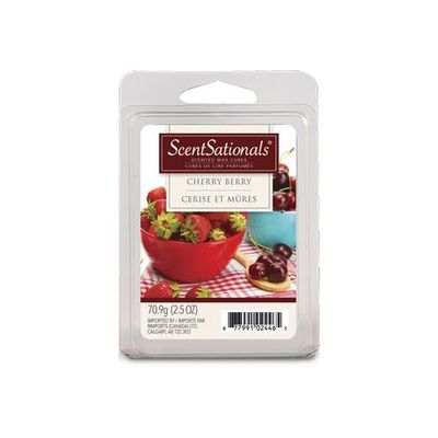 Scentsationals Wax Cube Cherry Berry Red 6 Pieces