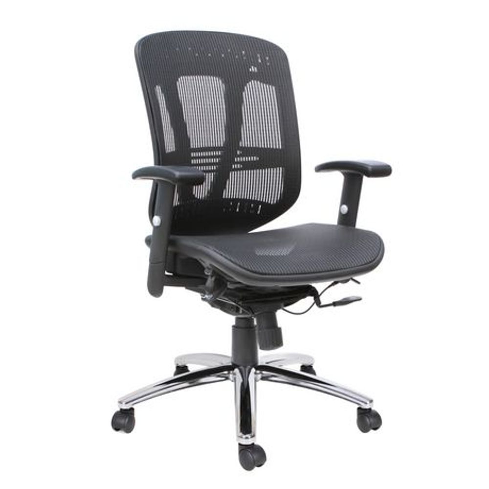 Tygerclaw Mid Back Mesh Office Chair Black Small (Width Under 26