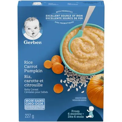 GERBER® Stage 2 Multigrain Oatmeal Baby Cereal 227 g, 227 GR