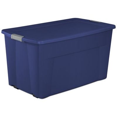 Sterilite 170 L Latch Tote Box- Blue Blue