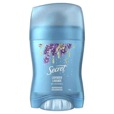 Secret Invisible Solid Antiperspirant And Deodorant, Lavender Scent