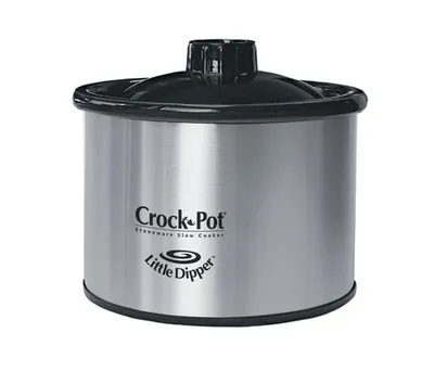 Crock-Pot Large 6 Qt Metallic Slow Cooker w/Single Little Dipper