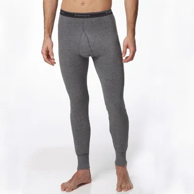 Stanfield's Essentials Men's Big & Tall Two Layer Thermal Long Johns Underwear Charcoal Mix 3Xl