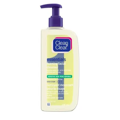 Clean & Clear Essentials Foaming Facial Cleanser For Sensitive Skin 235Ml