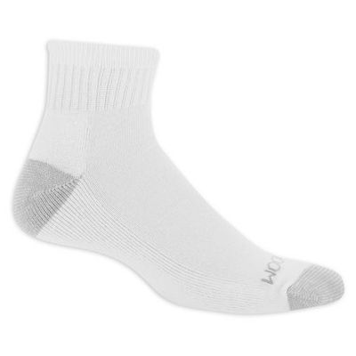 Fruit Of The Loom Men's Dual Defense Ankle Socks 6 Pairs White 6-12