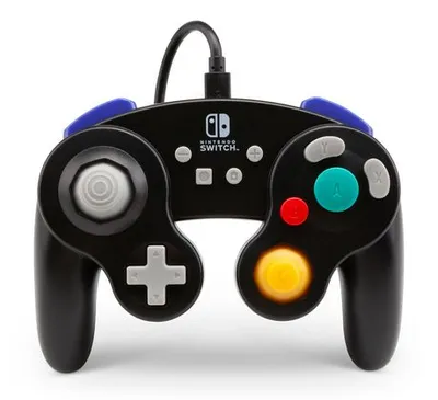 Powera Wired Controller For Nintendo Switch Gamecube Style Black Black