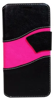 Exian Wallet Case For Galaxy S7 Edge In Black Pink