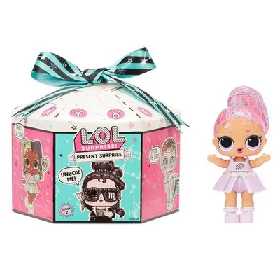 L.O.L. Surprise! Lol Surprise Present Surprise Series 2 Glitter Shimmer Star Sign Themed Doll With 8 Surprises Multicolour