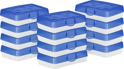 Storex Pencil Case, Blue, 12-Pack