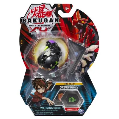 Bakuganes, Dragonoid, 2 inches (approximately 5.1 cm) tall collectible  movable figure and trading card, multi-color