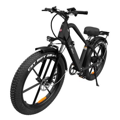 Daymak Wolf Fat Tire Electric Bicycle - Black Black