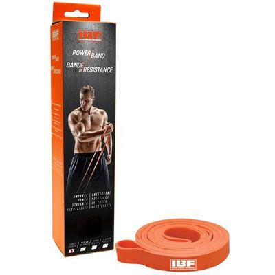 Iron Body Fitness Ibf Ibf Power Band Light Resistance Band For Strength Training By Iron Body Fitness - Build Muscle - Burn Fat - Workout An Orange Light