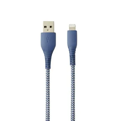 Blackweb 3 Ft Lightning To Usb-A Charge And Sync Cable With Durable Braided Cord Blue 3 Ft (0.9 M)