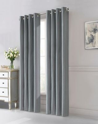 Peru 100% Total Blackout Grommet Curtain Panel Pair By Thermaplus