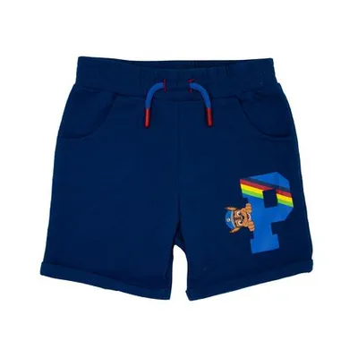 Paw Patrol Boy's Shorts With Elastic Waist Band And Pockets Blue 5T