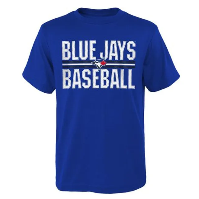 MLB Youth Toronto Blue Jays MLB Coop Raglan Triblend Long Sleeve Shirt