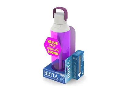 Brita Premium 26 oz Orchid BPA Free Filtered Water Bottle