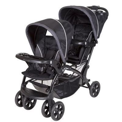 Baby Trend Sit N' Stand Double Stroller - Onyx Black