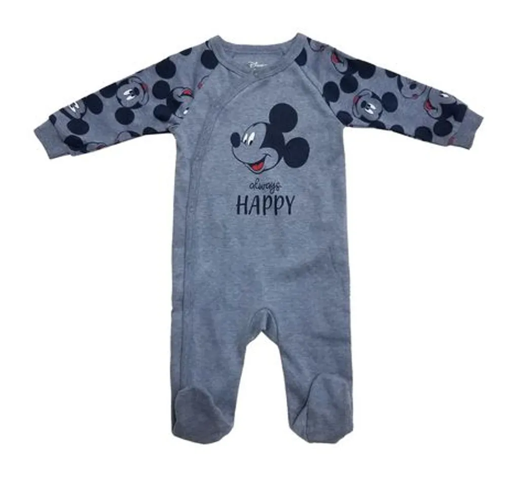 Long Disney Mouse | Months Sleeves Centre Interlock Sleeper 18-24 Hillside Shopping Mickey Footed Blue Boys 1Pc