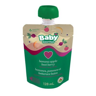 Baby Gourmet Foods Inc Baby Gourmet Banana Apple Beet Berry Organic Baby Food Puree