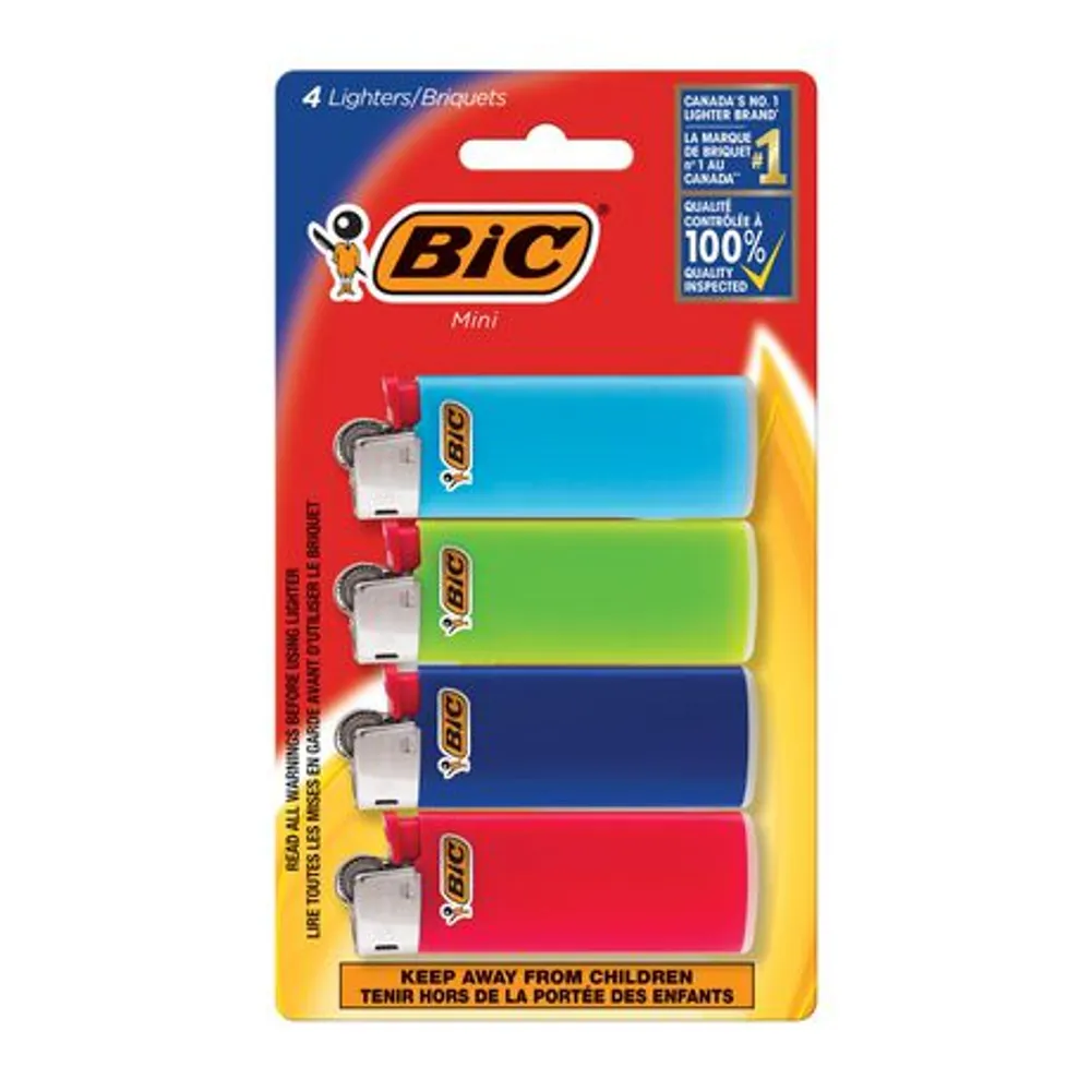 BIC® Mini Pocket Lighters, 4 pack, 4 pack 