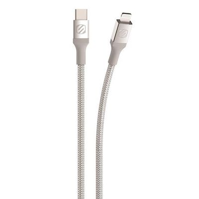 Scosche Strikeline Premium Braided Usb-C To Lightning Charge & Sync Cable Black 4 Ft.