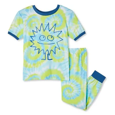 George Toddler Boys' Yummy Knit Pajamas 2-Piece Set Blue 5T