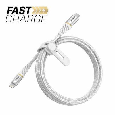 Otterbox 7852652 Charge/Sync Lightning To Usb-C Premium Cable 6Ft White