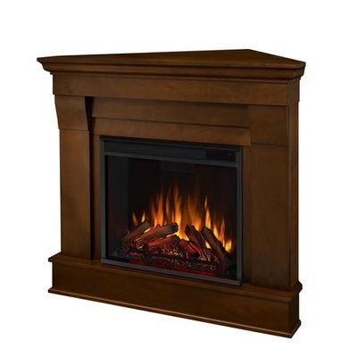 Real Flame Chateau Corner Electric Fireplace In Dark Walnut Dark Walnut |  Hillside Shopping Centre