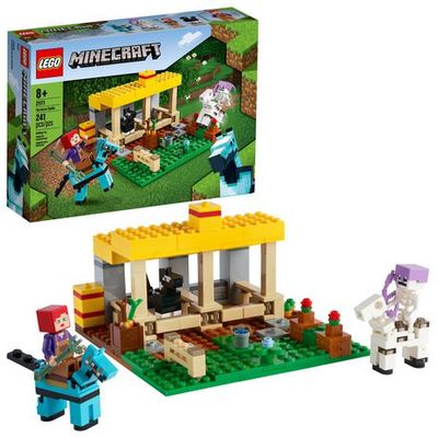 Lego Minecraft The Horse Stable 21171 Toy Building Kit (241 Pieces) Multicolor