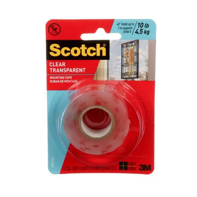 3M Scotch Heavy Duty Double Sided Foam Mounting Tape, Holds Up To 2-lbs,  1.2-cm x 1.9-m