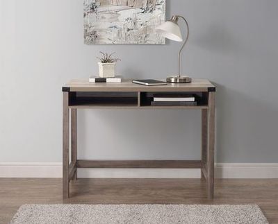 weathered oak desk walmart