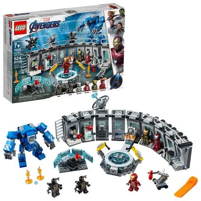 Lego Marvel Avengers Iron Man Hall Of Armor 76125 Toy Building Kit (524 Piece) Multi