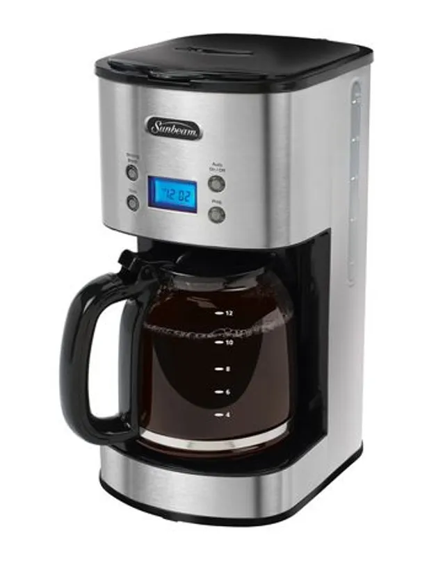 Toastmaster 12-Cup Programmable Coffee Maker, Silver