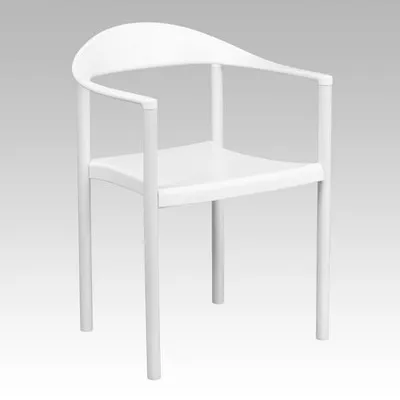 Cayman White Plastic Stack Chair