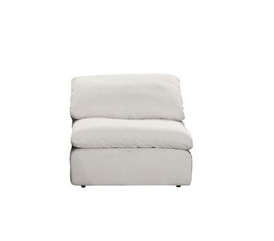 Acme Furniture Acme Naveen Modular - Armless Chair In Ivory Linen Ivory Linen