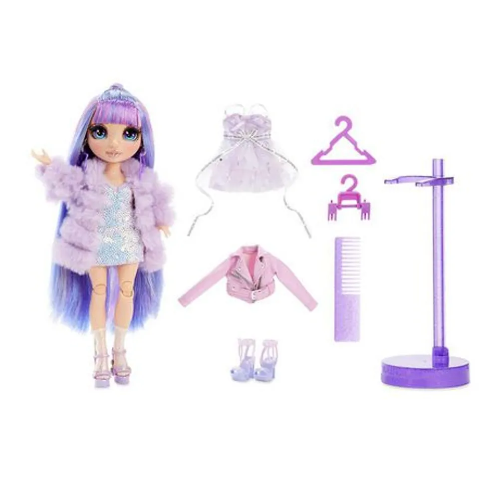 Rainbow High Cheer Violet Willow - Purple Fashion Doll with Pom Poms