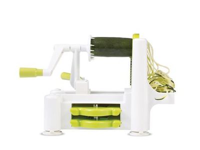 Starfrit Spiralizer/Slicer With 3 Blades White And Green 1 Box