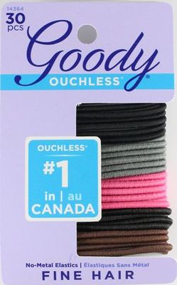 Goody Ouchless No Metal Elastics 2Mm - Assorted Multi