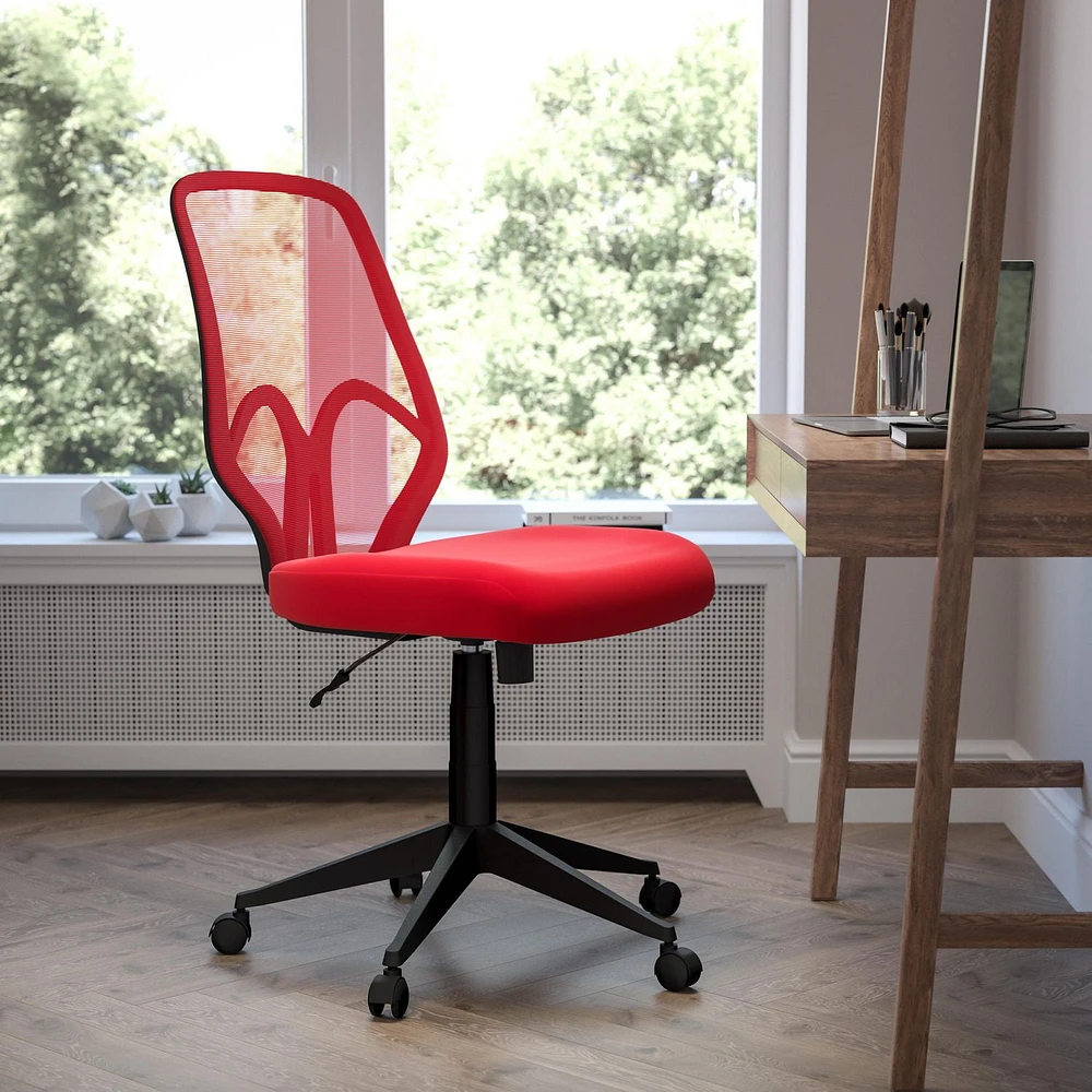 Salerno Series High Back Light Blue Mesh Office Chair