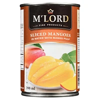 M'Lord Sliced Mangoes in Water, 398ml